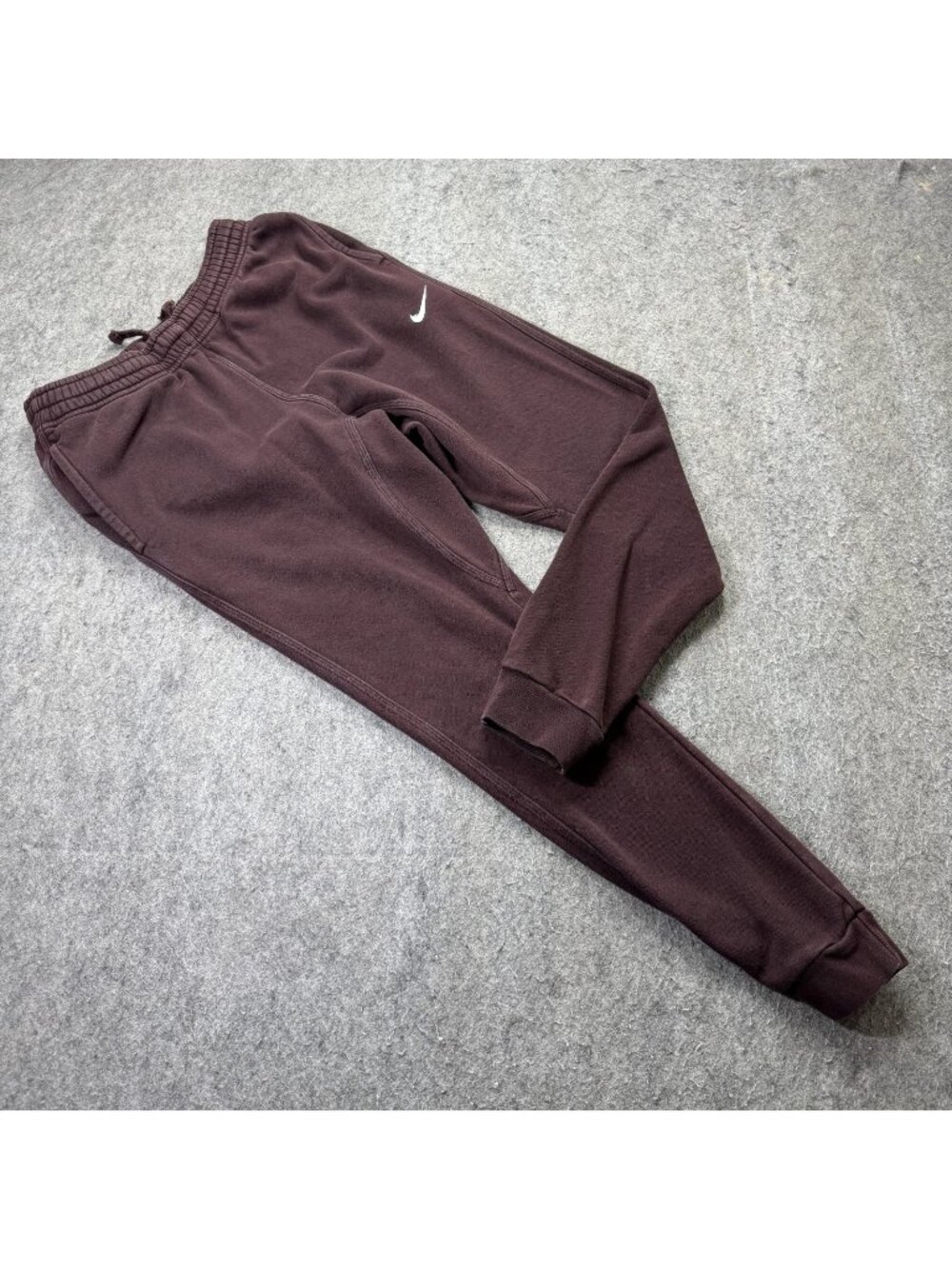 Nike Joggers Men S Maroon Red Club Fleece Tapered Cuffed Sweatpants 29" 826431